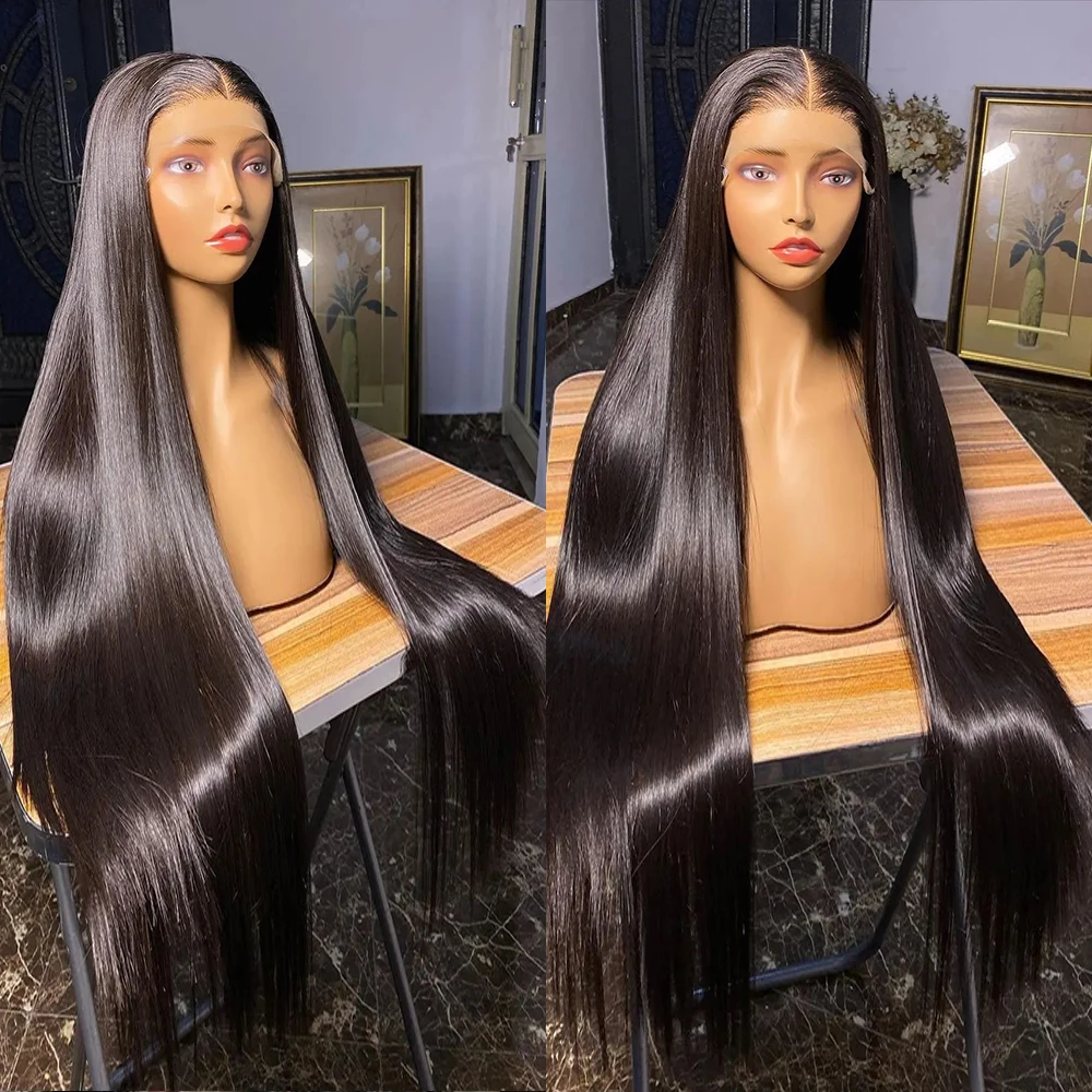 

40 Inch Bone Straight Lace Front Wig 13x6 Hd Lace Human Hair Wigs For Women Brazilian 13x4 Pre Plucked Lace Frontal Wig 360 Lace