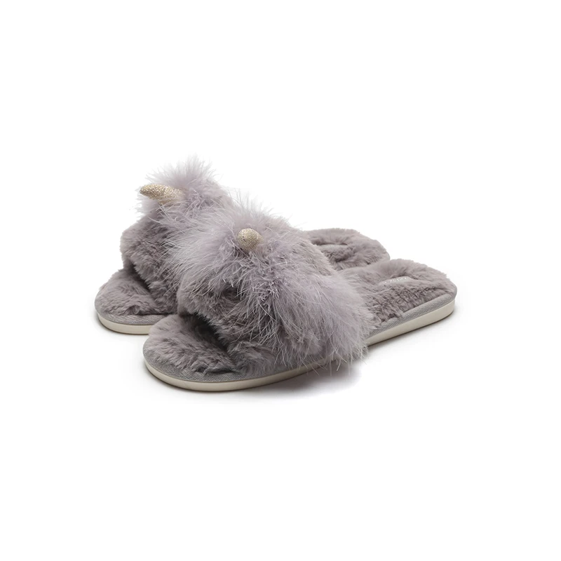 halluci Flip-flops Fairy plush slippers are warm and comfortable