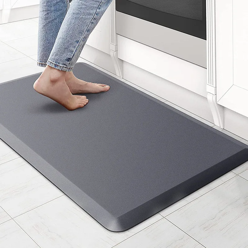 PVC Anti-Fatigue Standing Mat Waterproof Non-Slip Kitchen Rug Thicked Washable Floor Mat