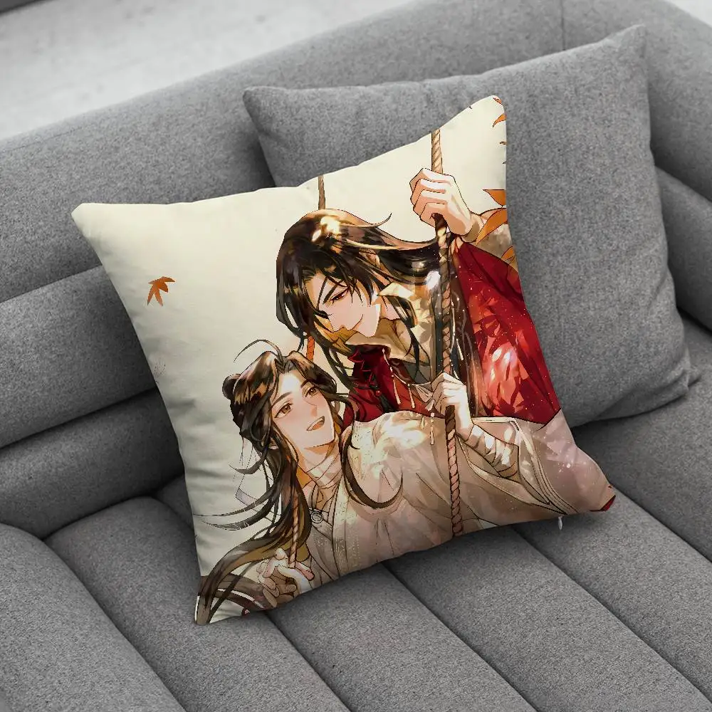 H-Heaven Officials Blessing Print Pattern Sofa Cushion Cover Pillowcase Home Party Car Bedding
