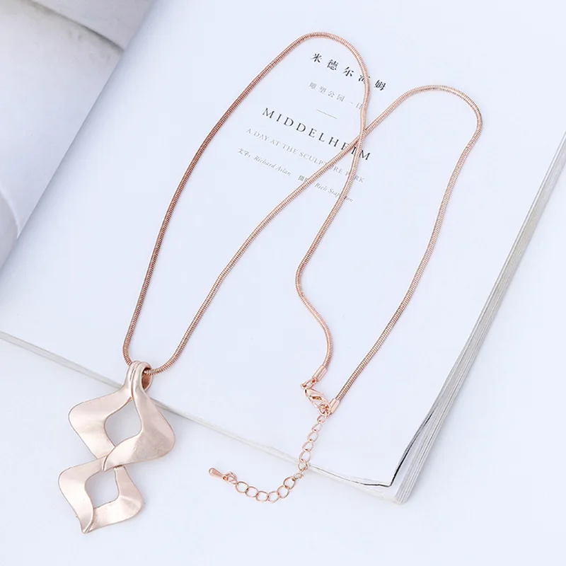 Trendy Long Chain Necklace Geometry Pendants Jewelry For Women Accessories Suspension Decoration Goth Things 2026