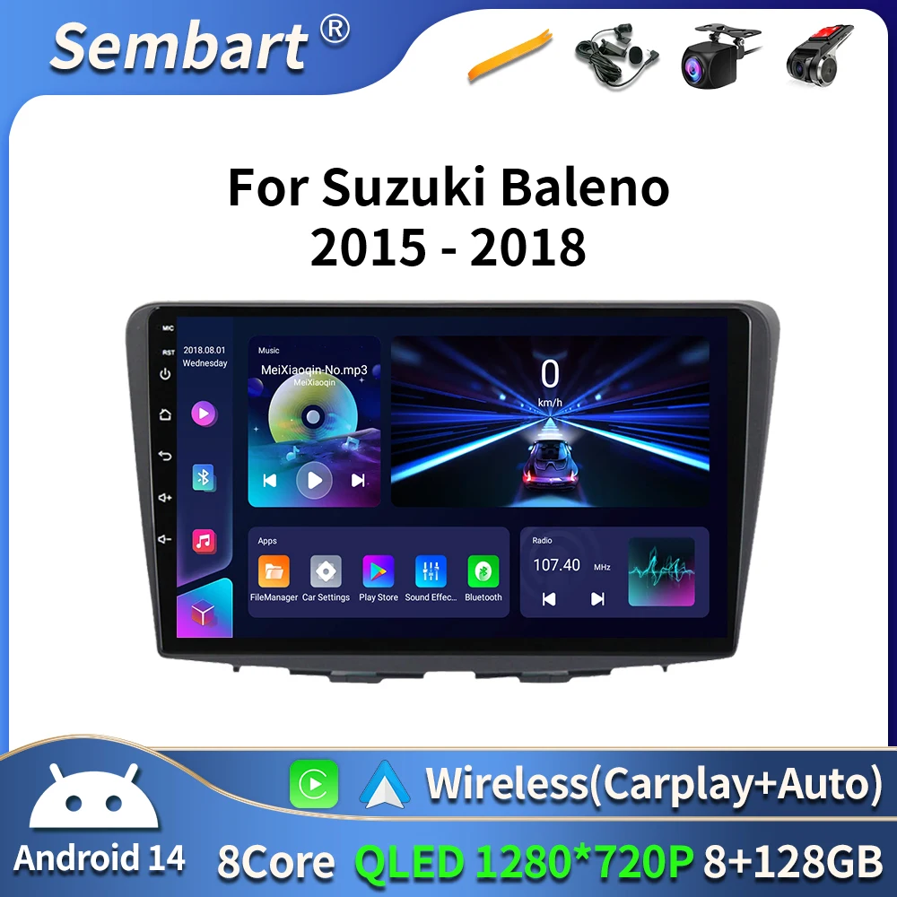 

Android 16 Car Radio For Suzuki Baleno 2016 2017 2018 2019 GPS Navigation Multimedia Head Unit Stereo Autoradio wireless Carplay