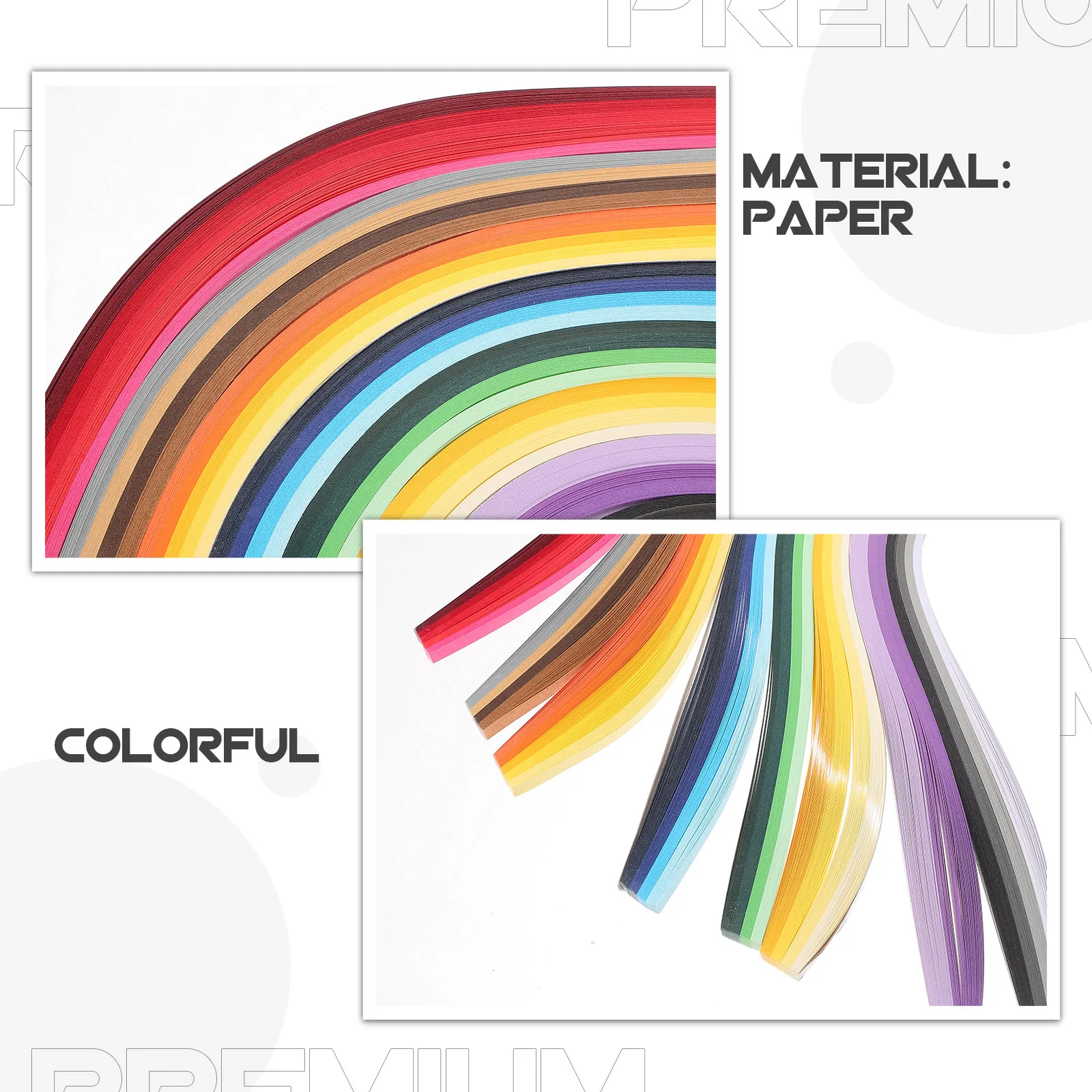 แถบกระดาษหลากสีสำหรับงานควิลลิ - Quilling Paper Strips บทวิจารณ์และราคา