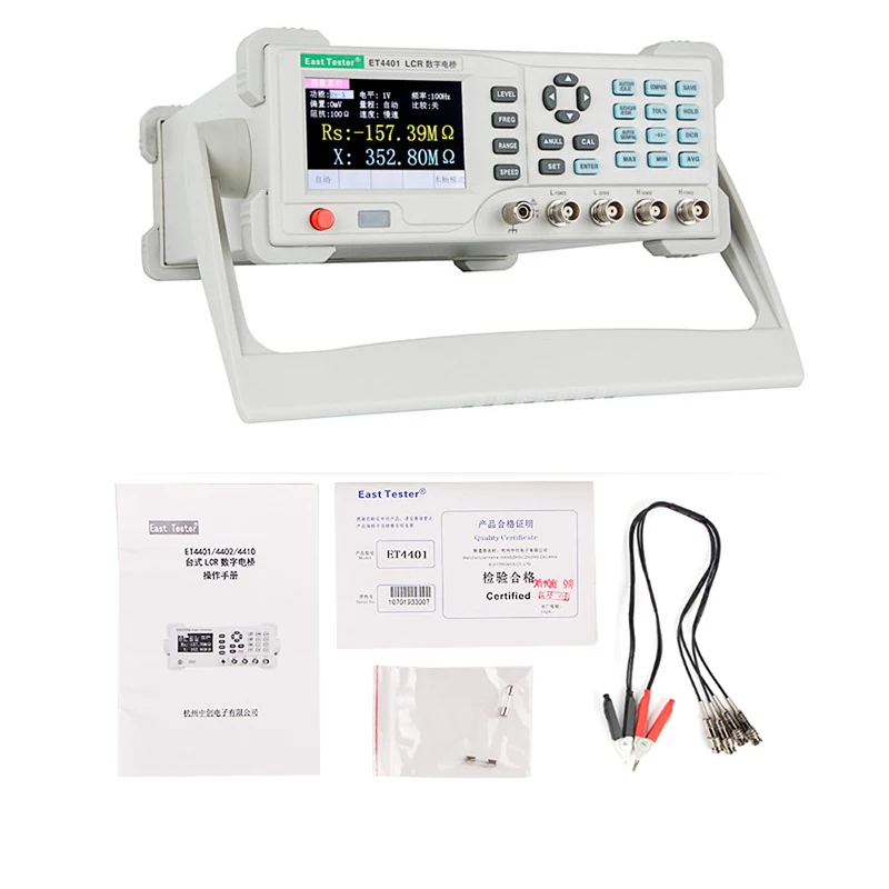 ET4501 ET4502 ET4510 Desktop LCR Tester Desktop Digital Bridge 10Hz~100kHz 1 Hz Continuously Adjustable Frequency