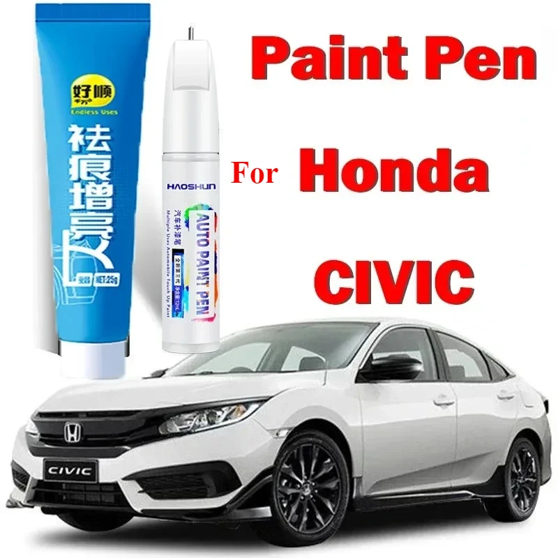 Paint Pen Scratch Suitable for the Tenth Generation Civic Touch-up Pen Crystal Brilliant White Dark Gold Blue For Honda CIVIC