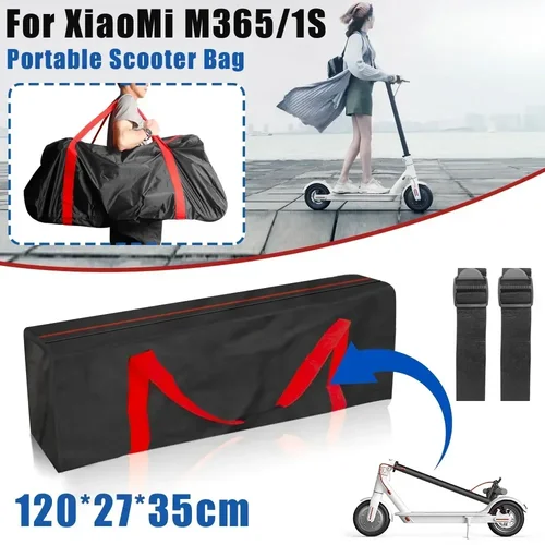 Imagen 2 del producto Bolsa de transporte impermeable plegable para patinete eléctrico, bolsa de almacenamiento, cubierta Oxford para monopatín, bolsa de transporte a prueba de polvo para patinete eléctrico XIAOMI M365