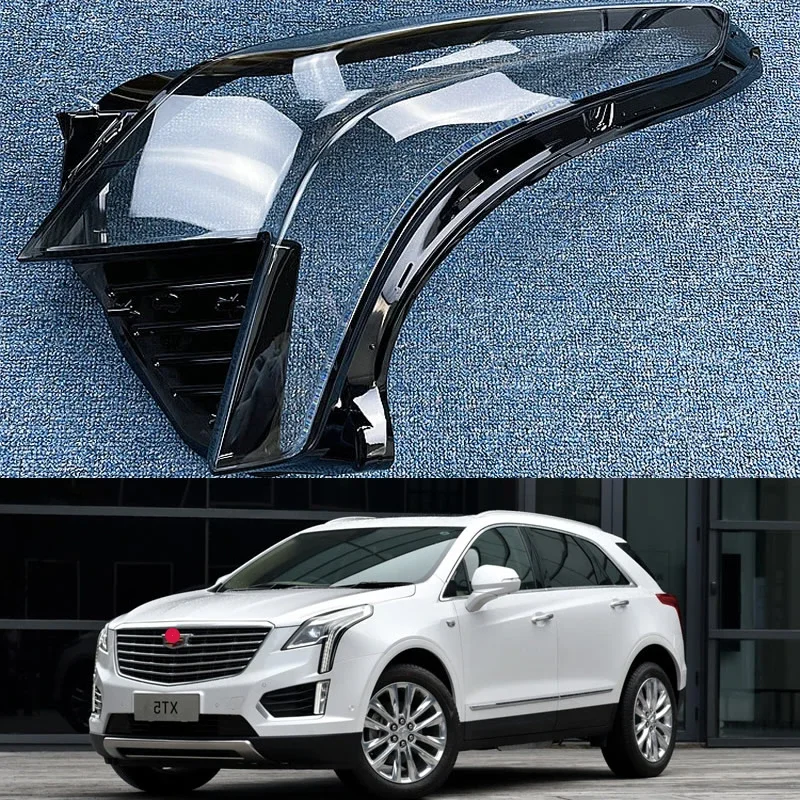 

Transparent Lampshade Case Headlamp Shell Lens Plexiglass For Cadillac XT5 2016 17 18 19 2020 Headlight Cover