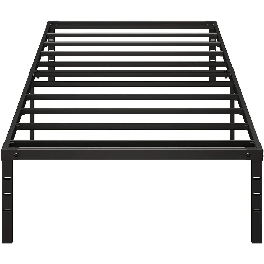 14 Inch Bed Frame Twin Size,Heavy Duty Metal Twin Bed Frame No Box Spring Needed,Noise Free