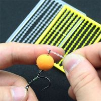 5 Cards/Pack Carp Fishing Tackle Accessories Micro Bait Stopper Boilie V Stopper Bead Carp Baits Holder Boilie Lure Drill Stops