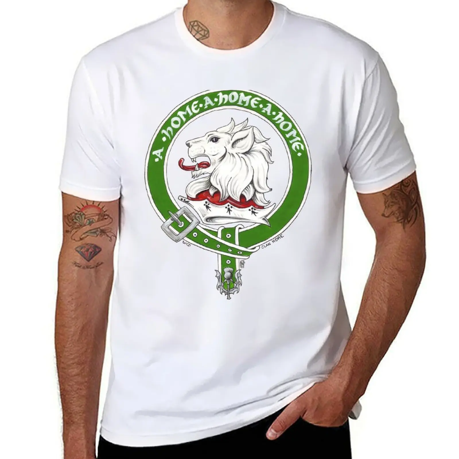

Clan Home Scottish Crest T-Shirt anime t shirts oversize man tshirt T-Shirt