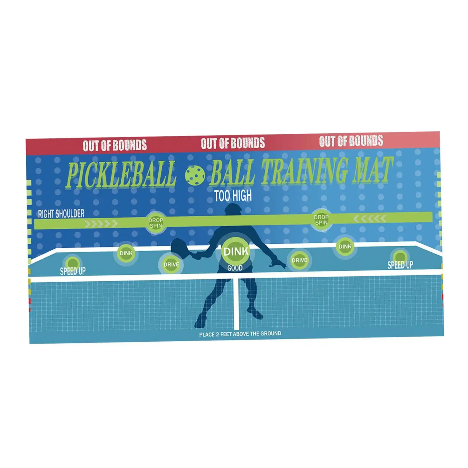 Pickleball Dink Pad per parete, Pickleball Practice Rebounder per uomo donna, tampone Dink ufficiale per palestra per esercizi Indoor all\'aperto