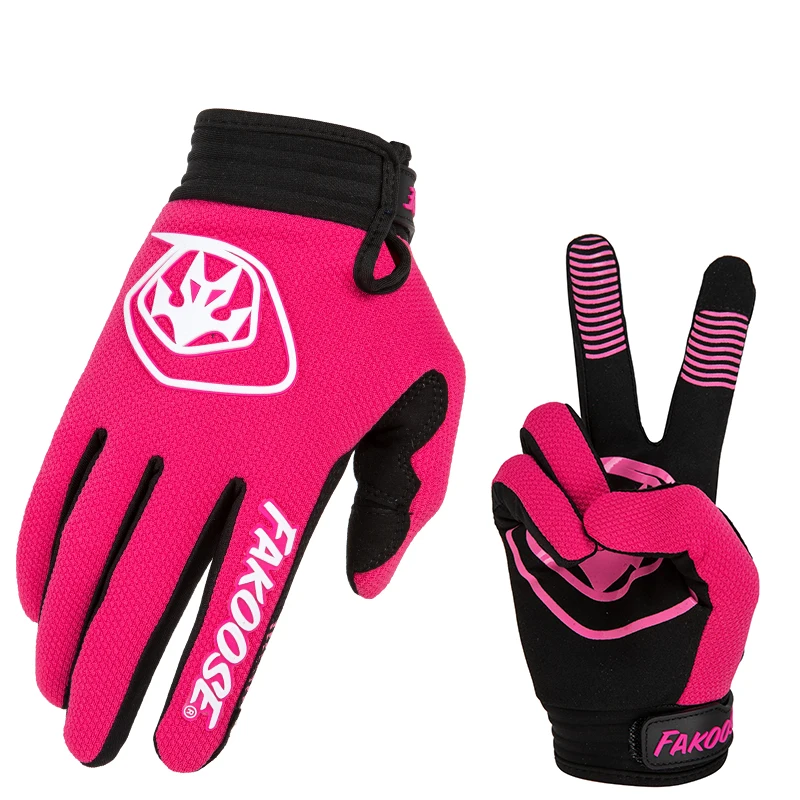 FAKOOSE Breathable Touch Screen Motorcycle Gloves Lightweight Anti-slip Full Finger Motocross Bicycle Racing Riding Gloves