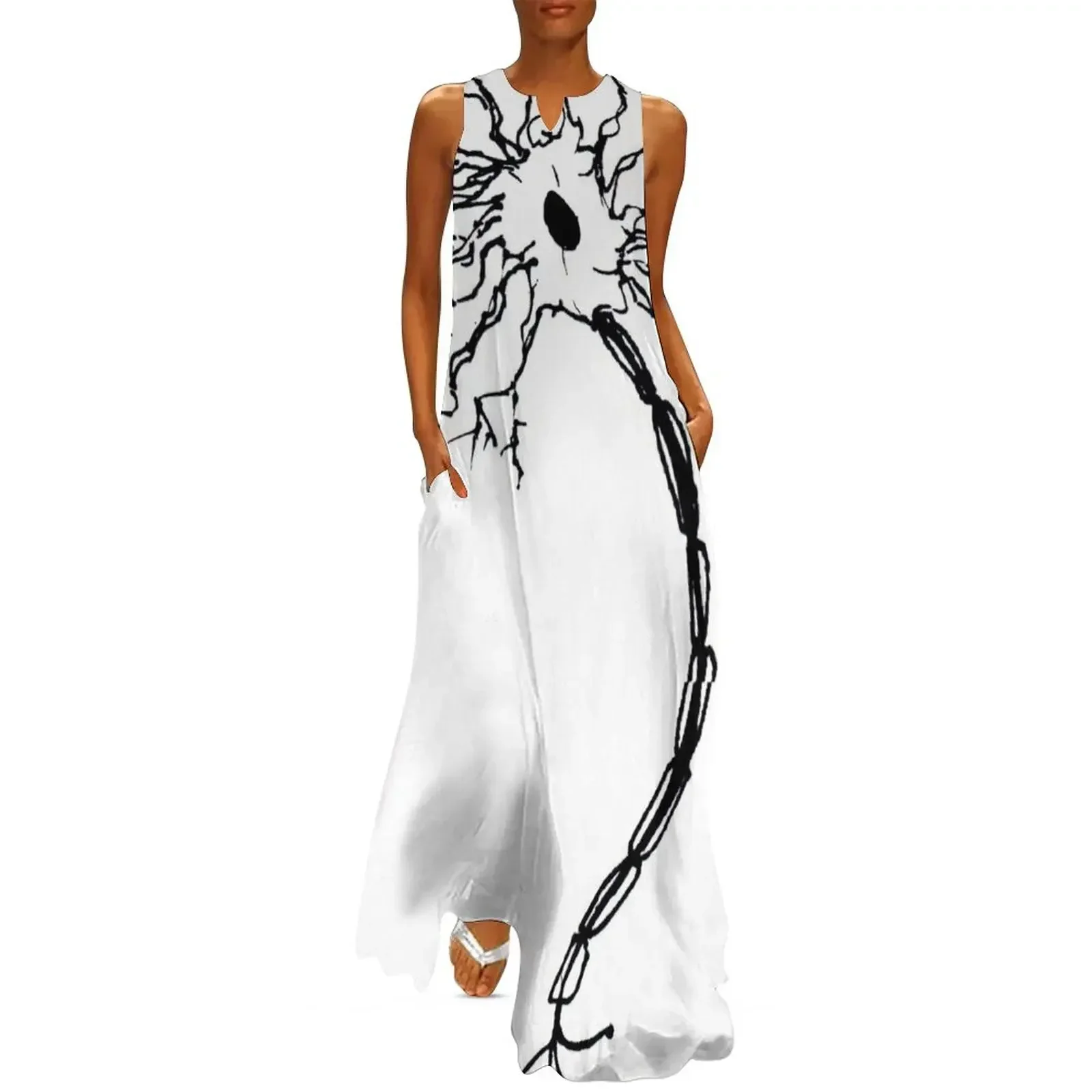 

Simple Neuron Doodle Long Dress women's elegant loose dresses dress for woman elegant dresses for women woman dress