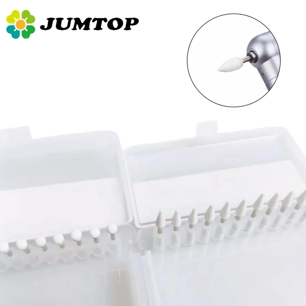 

Dental Cone/Flame/Round Shape Abrasion Bur Polishing FG Burs White Stone Fit For High Speed Handpiece 1.6mm Dentistry Tool