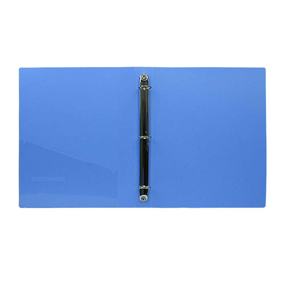 3 Hole A4 Plastic Lever Arch File Folder Heavy Duty Document Organizer for Office Filing Storage School Supplies Blue