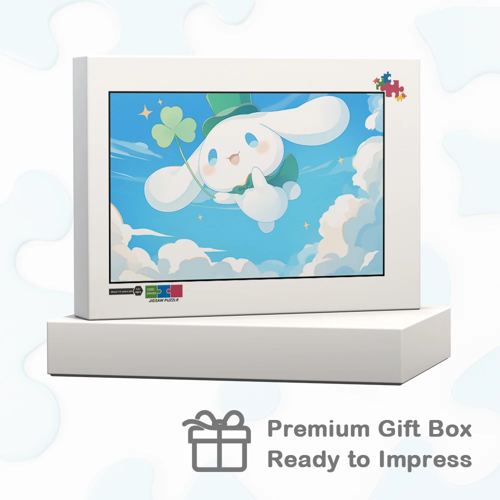 Cinnamoroll DIY จิ๊กซอว์ปริศนาคลาสสิก Sanrio ตัวอักษร Montessori Fidget ของเล่นปริศนาสําหรับผู้ใหญ่น่ารัก Cloud ปริศนาขนาดใหญ่เกม