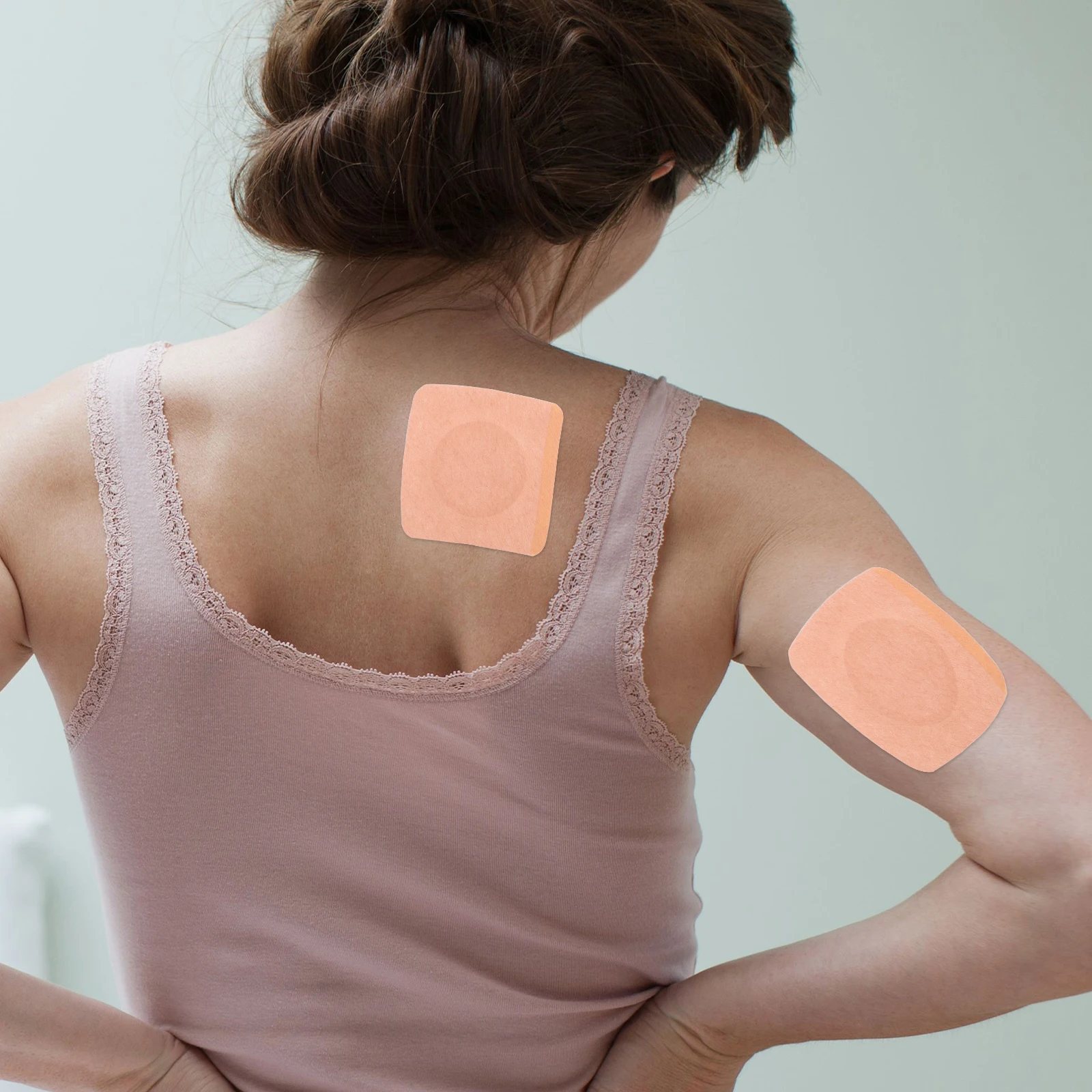 

30pcs Acupoint Belly Patches Blank Stickers Adhesive Body Parts Air Permeable Whole Button Breathable Fabric Comfort