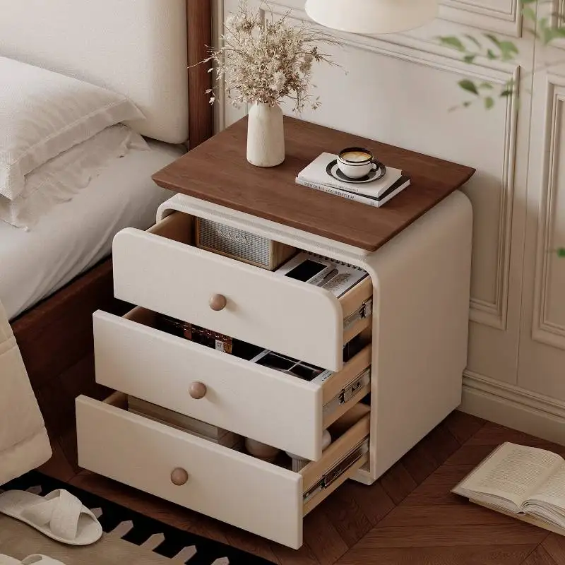 

Cute Cheap Nightstands Bedroom Cream Classic Wood Design Bedsides Table Modern White Mesa De Cabeceira Quarto Home Furniture