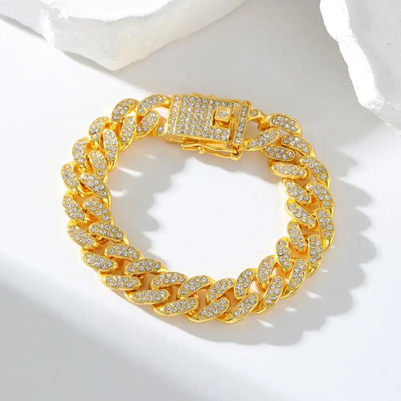 Trendy Punk Edelstahl kubanische Kette Armband Unisex wasserdicht Handgelenk Kette Schmuck für Party Geschenk