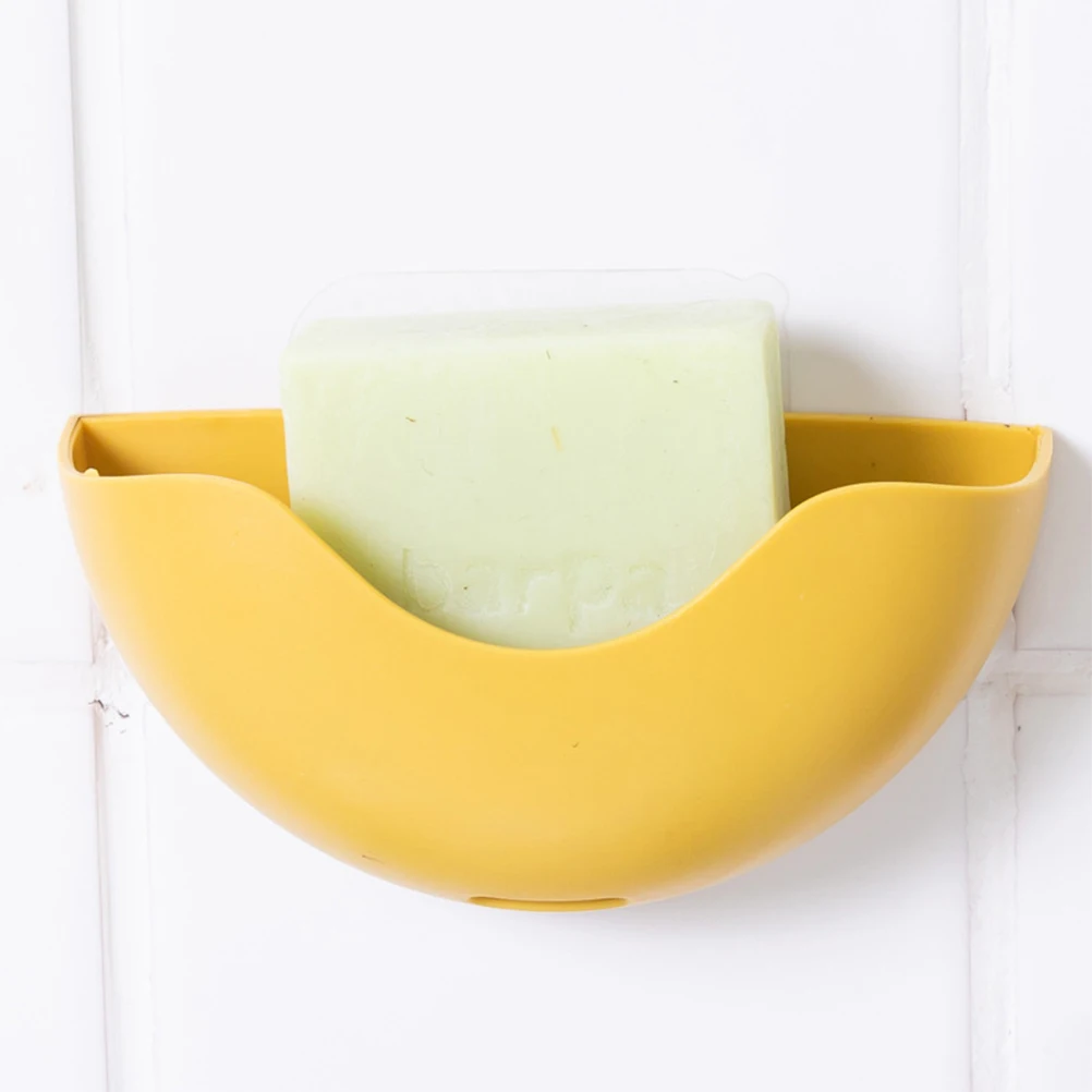 

3PCS Soap Holder Excess Water Drainage Bathroom Smooth Surface Mounting Soap Dish Holder PortableSoap Box Storage