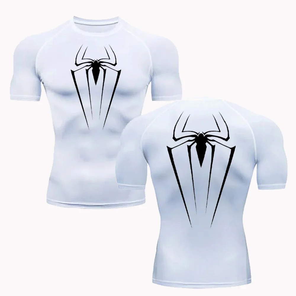 Men's Sportswear Quick Dry T-Shirt Compression Sun Protection Shirts Gym Workout Running Bodybuilding Short Sleeve Tshirt S-3XL