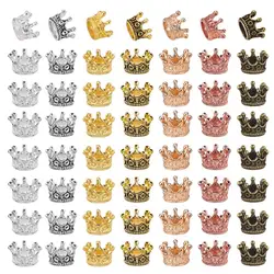 10pcs/20pcs Crown Charm Beads Connectors Charms End Beads Cap For DIY Jewelry Making Findings