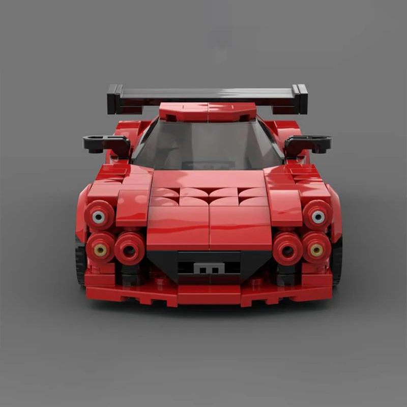 357 pièces vente chaude Moc course technique violet supercar modèle bricolage blocs de construction briques jouets enfants assemblage éducatif cadeau