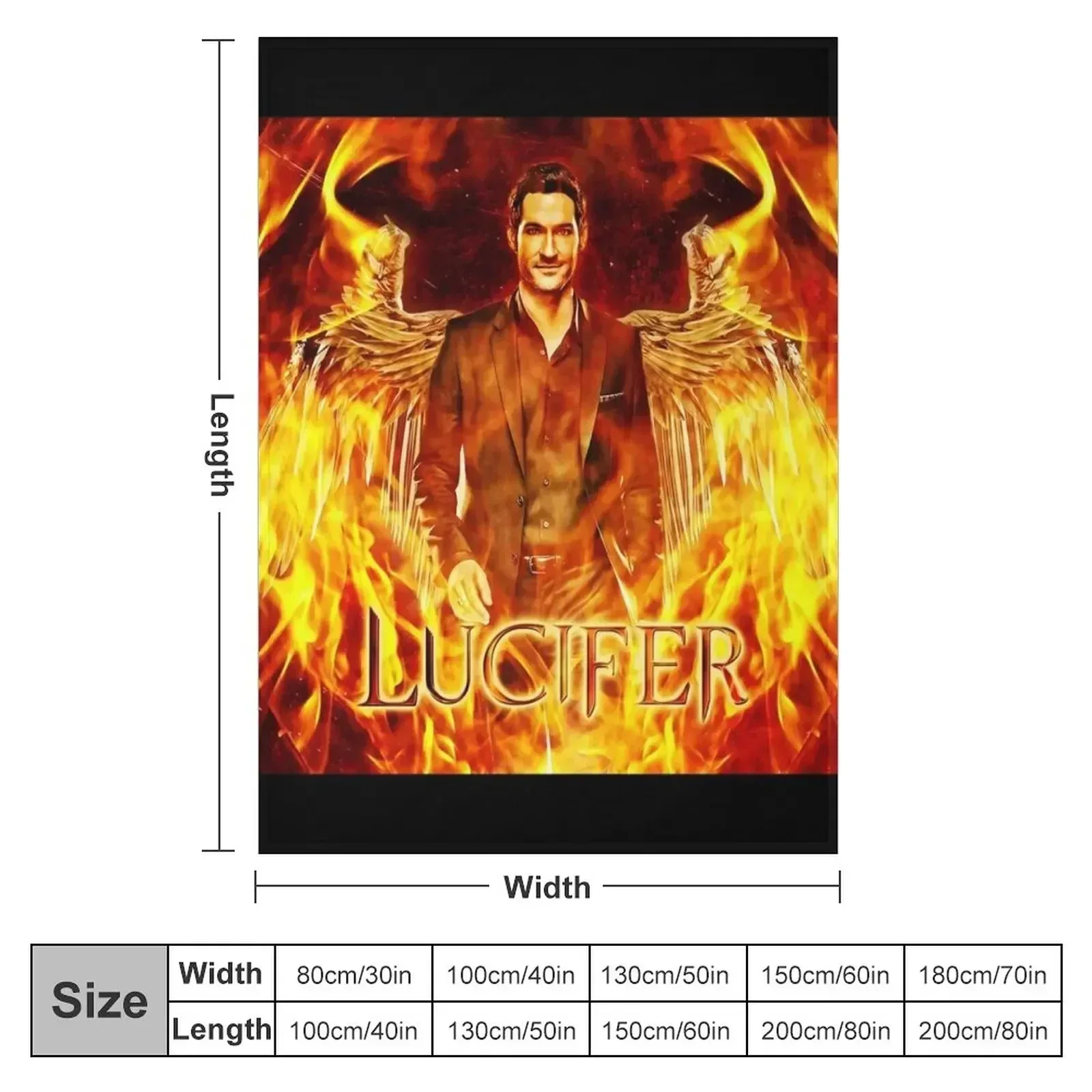 Lucifer Fire Design Throw Blanket Retros Decoratives Baby Polar Nap Blankets For Sofas Blankets
