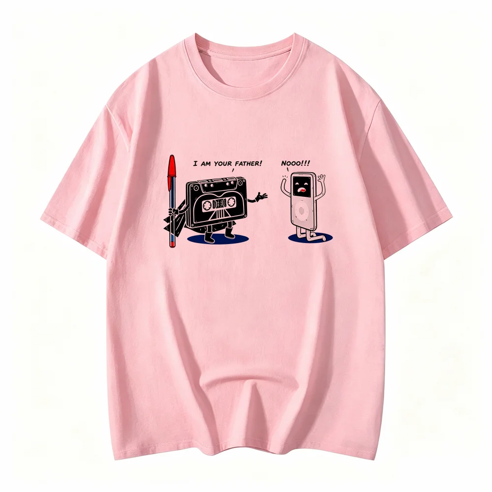Fun Cassette Tape I Am Your Father Printed Women Clothes Hip Hop T-Shirts Summer Casual Short Sleeve Streetwear T Shirt Clothes
