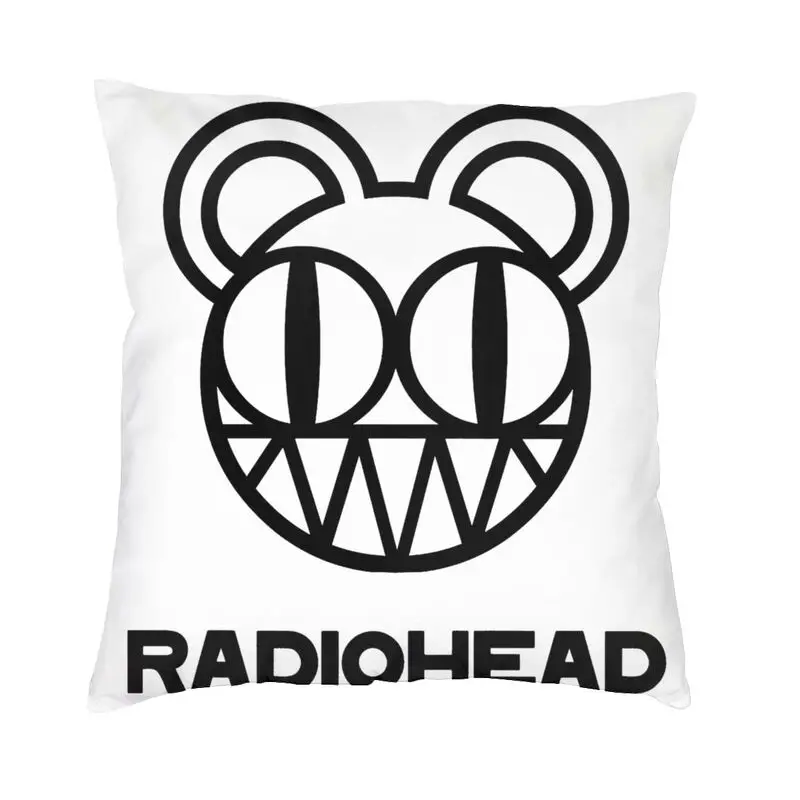 Luxury Radioheads Music Logo Radio Cushion Cover 40x40cm Velvet Throw Pillow Case Sofa Square Pillowcase Living Room Decoration