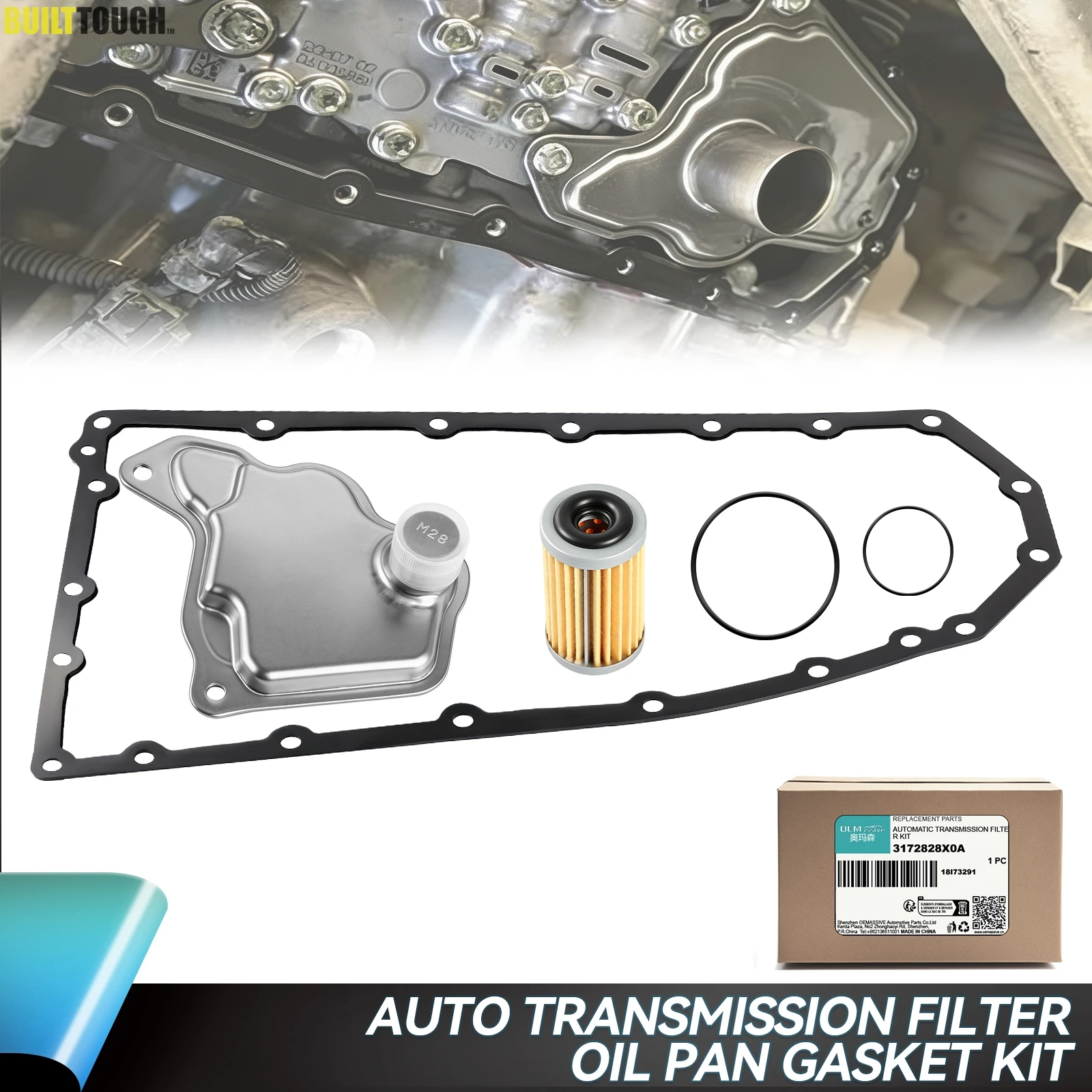 Car CVT Transmission Oil Filter Strainer Pan Gasket Kit Fit for Nissan RE0F10D Rogue NV200 Sentra Altima #31728-28X0A 3172828X0A