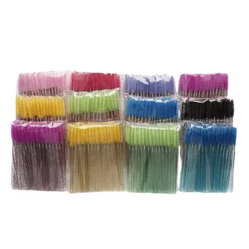 100/1000pcs  Disposable Mascara Wands Eyelash Brush Spoolies for Eyebrow Eye Lash Extension Colorful Wholesale Beauty Tools