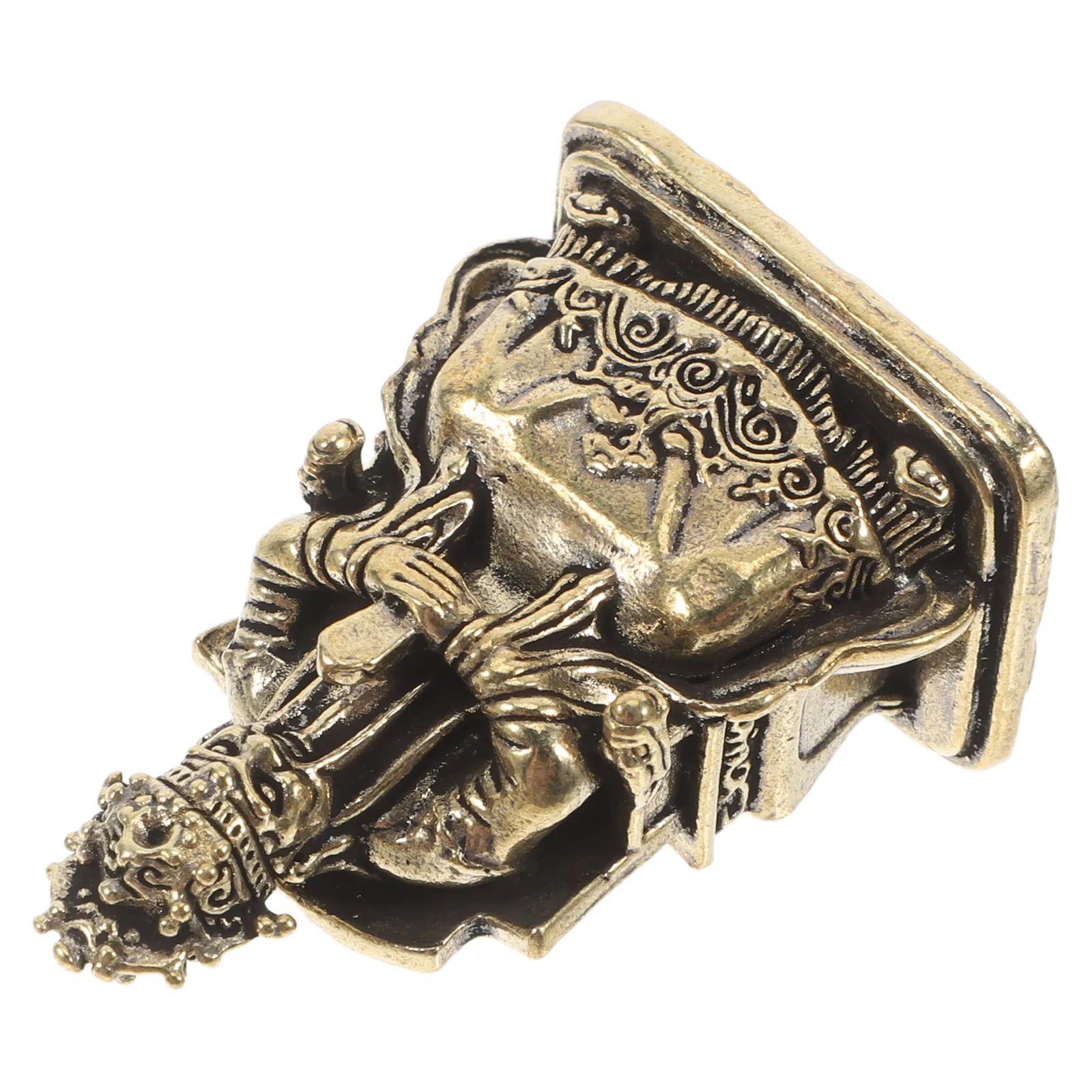 

Brass Dragon God of Wealth Sculpture Golden Feng Shui Ornament for Home Office Desk Attract Luck and Abundance