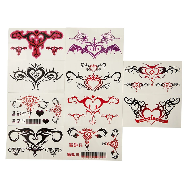 10/20Pcs Womb Tattoo Stickers For Women Waterproof Temporary Tattoos Stickers Fake Body Art Sexy Simulation Navel Sticker