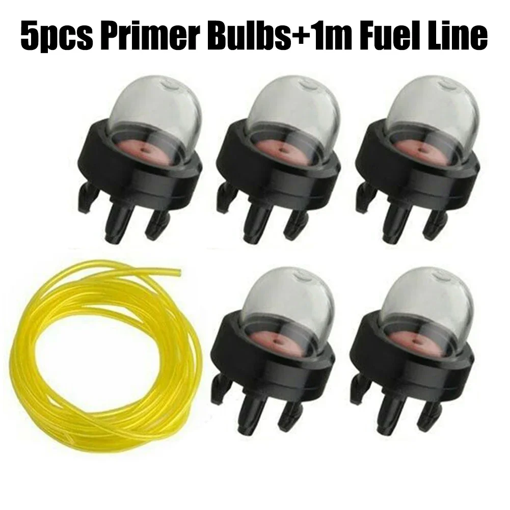 5pcs Bulb Pump Bulbs 1M Fuel Line Bulb 1M Fuel Line For Trimmer For Snipper Chainsaw Blower Trimmer Carburetor
