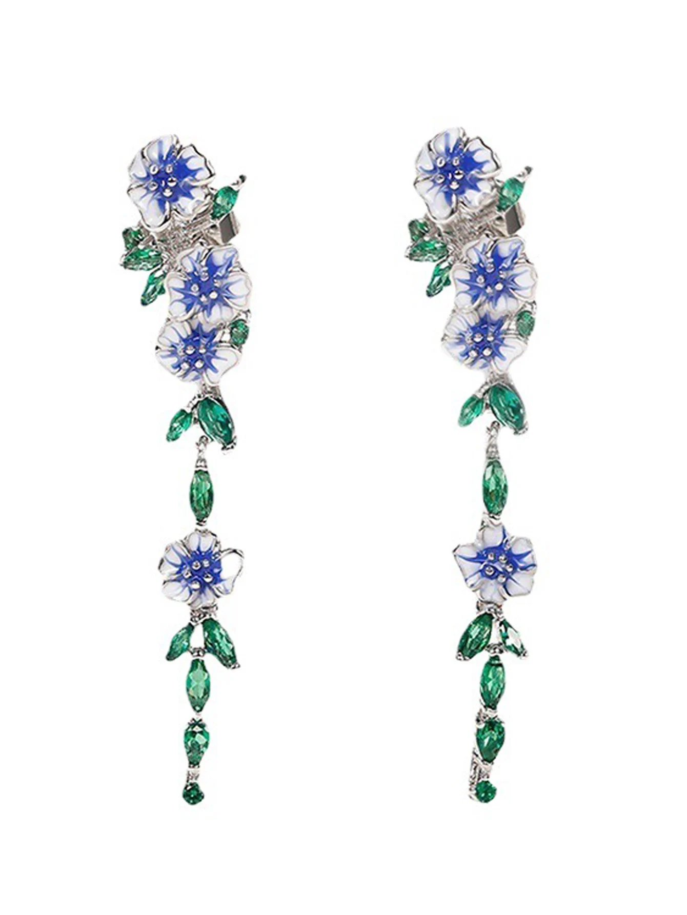2 Women's Creative Minimalist And Exquisite Morning Glory Earrings, Fashionable Dressing Accessories-801099 image 3