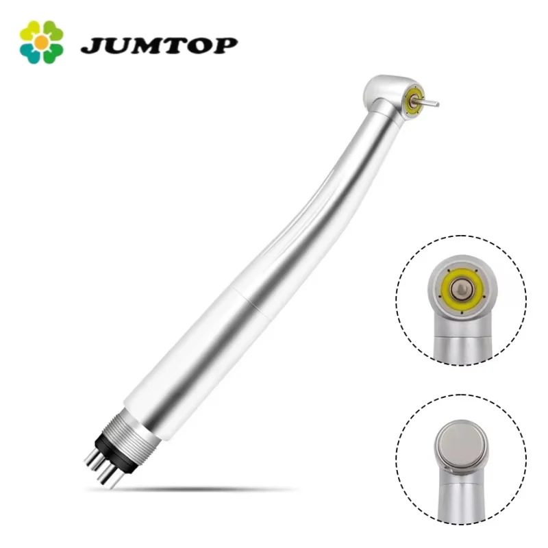 JUMTOP Dental High Speed Handpiece with Five Way Water Spray Self Generate LED Air Turbine Handpiece