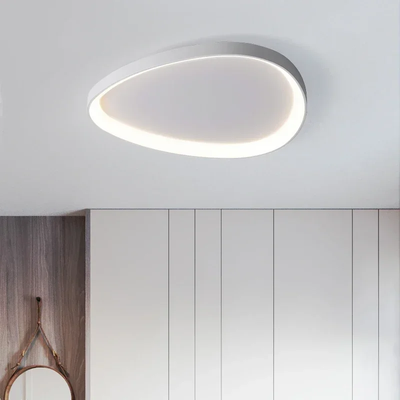 Living Room Ceiling Lamp Modern LED  Chandelier for Bedroom Kitchen Simplicity Indoor Ultrathin Black White  Light