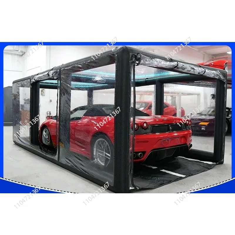 Airtight Inflatable Car Garage Cover Tent Inflatable Paint Booth Inflatable Spray Booth for Car Cover Storage Bag for Car