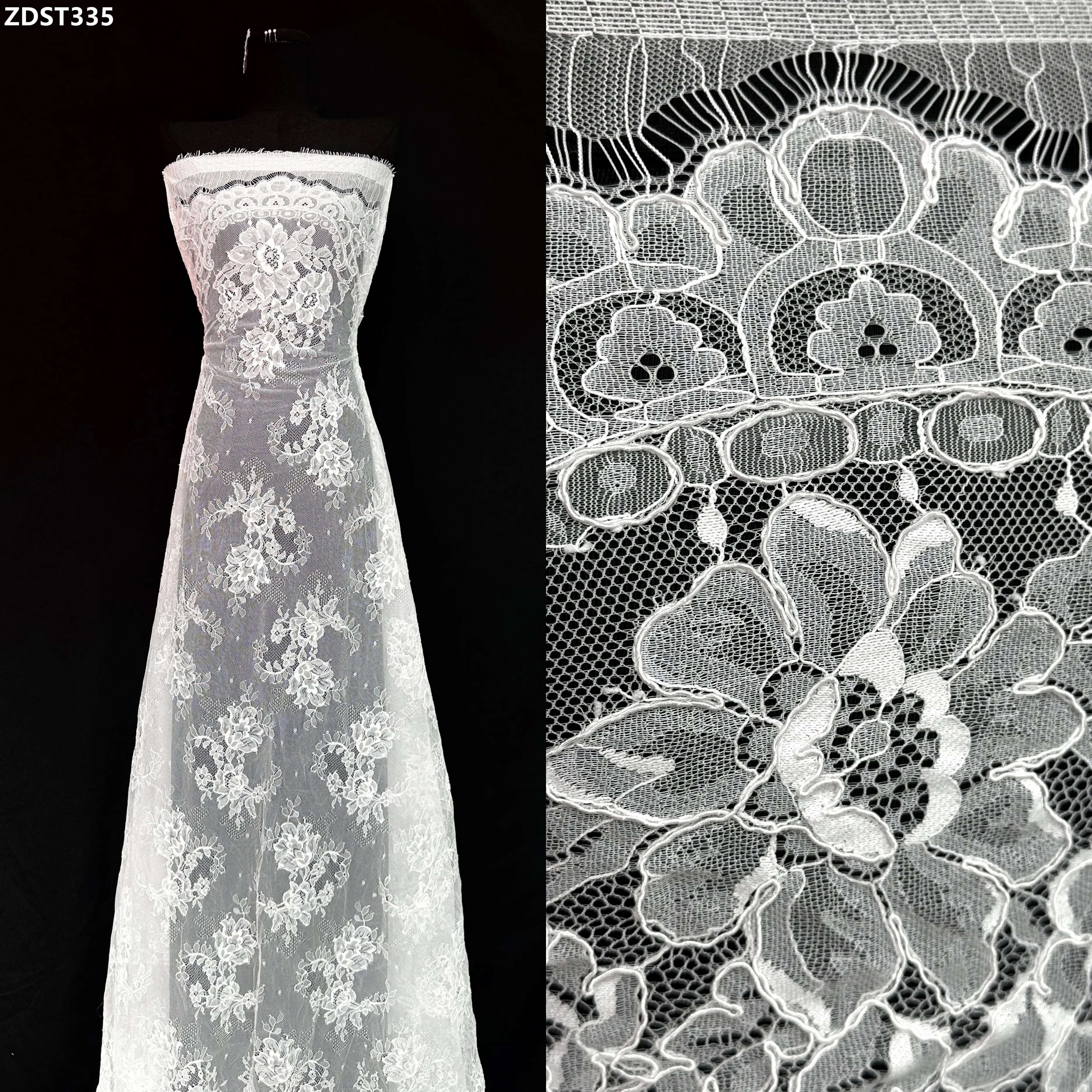 

Европейский классический французский стиль свадебная кружевная сетчатая ткань и вышивка для нигерийского свадебного платья