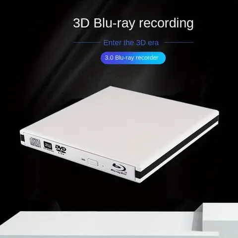 Blu-Ray Burner Player USB 3.0 CD DVD External Bluray Drive Writer Reader For Windows MacBook Laptop Desktop