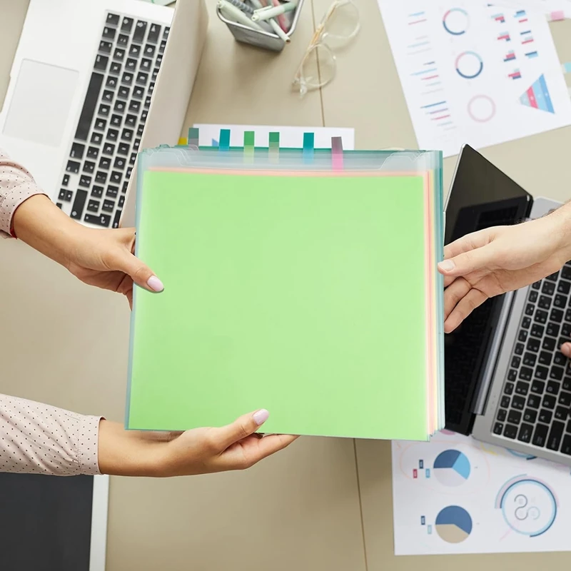 24 шт., набор органайзеров для хранения бумаги для скрапбукинга, 12X13 дюймов, прозрачный набор органайзеров для бумаги для скрапбукинга с 100 шт., липкие индексные вкладки