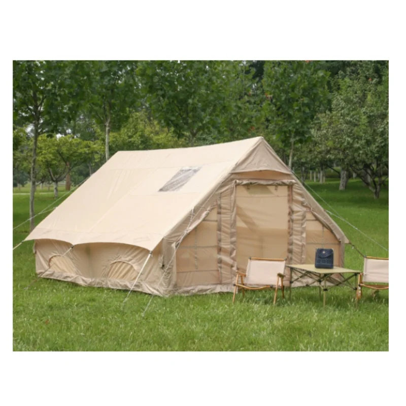 

Customized 12 Flat Classic Oxford Cloth Automatic Inflatable Tent Waterproof Outdoor Camping Ridge Cabin