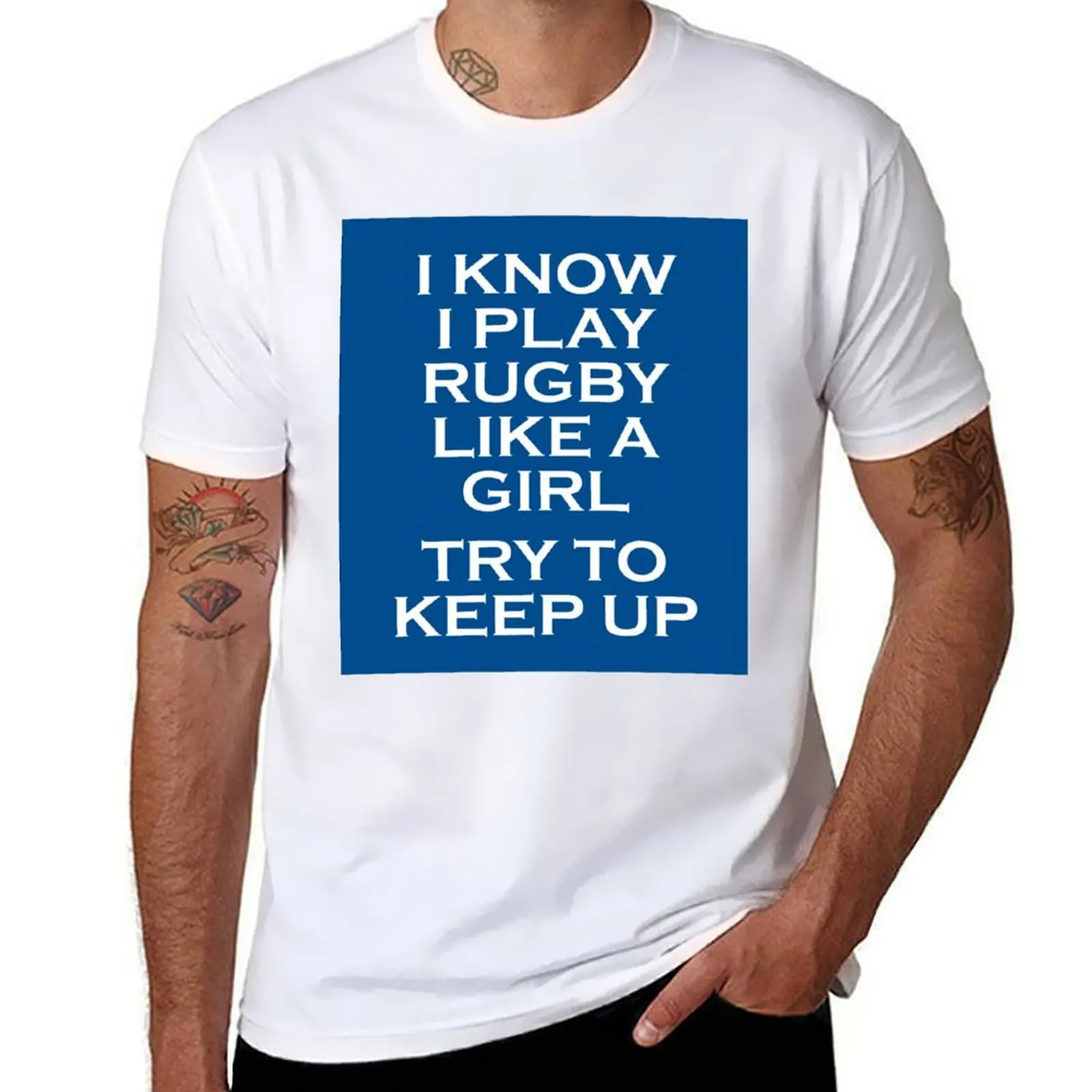 

rugby like a girl T-Shirt anime tshirt man t shirt graphic t shirt man designer T-shirt