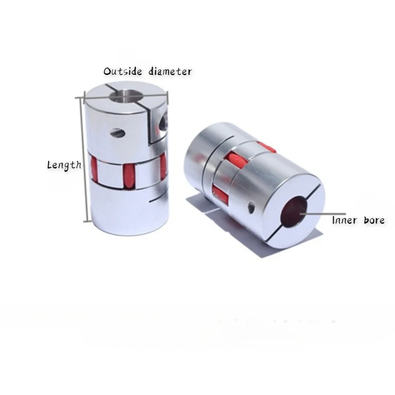 CNC D25 L35 Ball Screw Slide Coupling Speed Control Motor Step-Servo Motor Plum Coupling 5X5/6X6.35/6X8/8X8/10X10/12X12mm