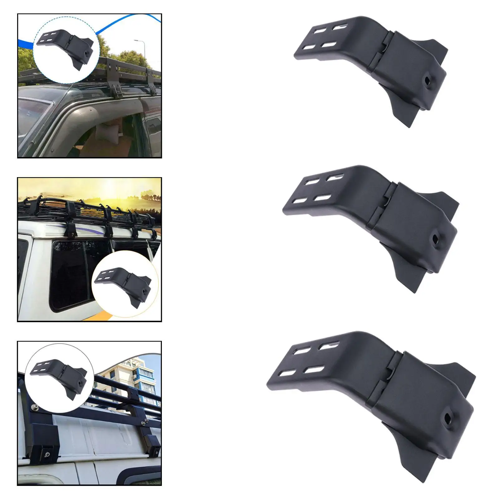 

Alloy Steel Roof Rack Mounting Adapter Replacement Rain Gutter Bracket for JMC Fushun Truck Roofs