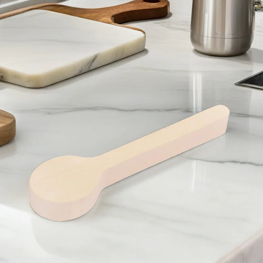 

3Pcs Unfinished Wooden Spoon Blanks Natural Wood Carving Material for DIY Crafting Kitchen Utensils Decorative Scoop Handmade