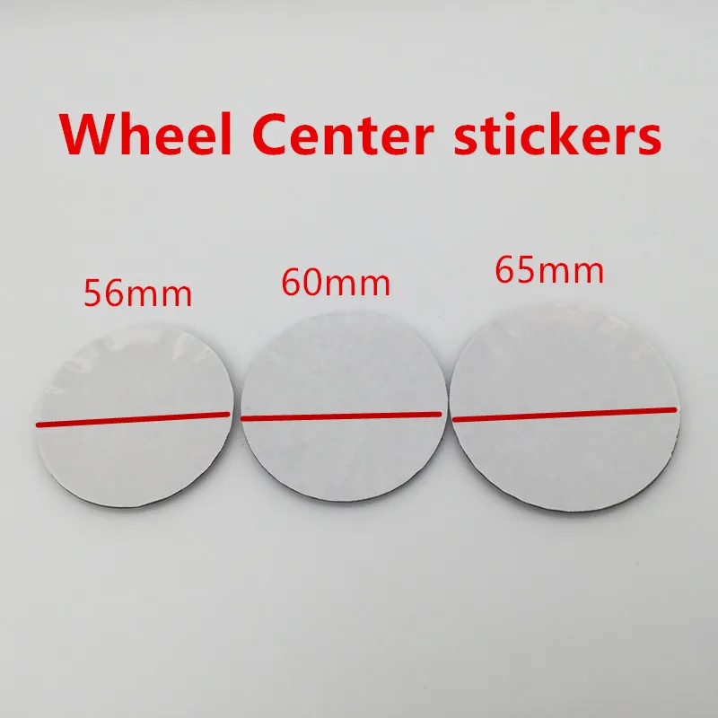 4pcs 3D new for 50mm 56mm 60mm 65mm 70mm 75mm 90mm Car emblem Wheel hub Center Cap Badge covers sticker Styling