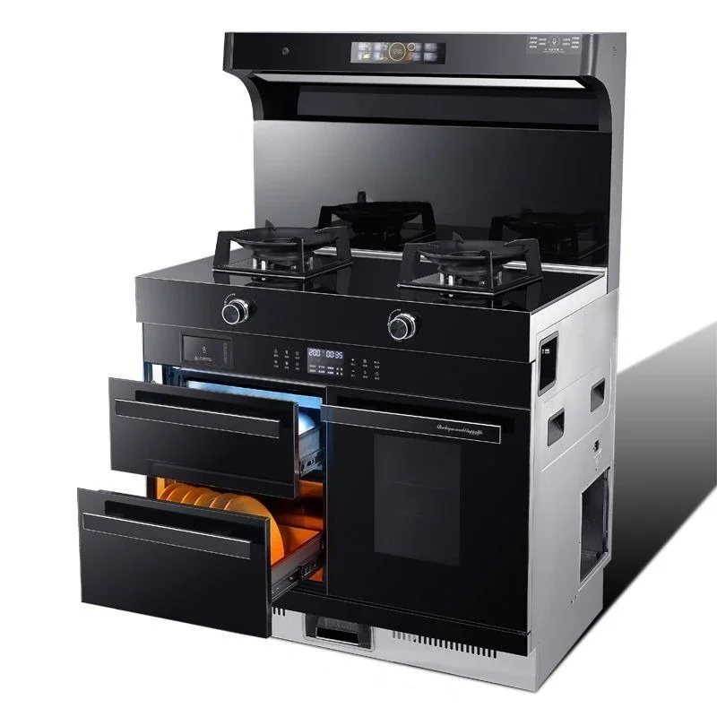 

frequency conversion disinfection cabinet Environmental protection range hood Side suction