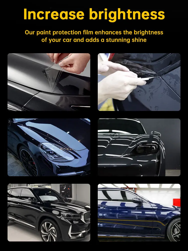 High-Definition transparante TPU autolak beschermfolie krasbestendig zelfherstellende vinylrolverpakking voor auto's